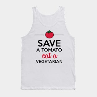 Tomatoes & Vegetables - Save a Tomato eat a Vegetarian Tank Top